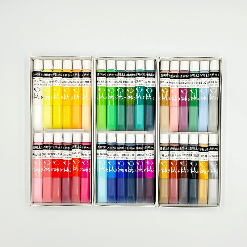 月光荘 透明水彩絵具セット 月光荘 - 透明水彩絵の具 - 36色セット